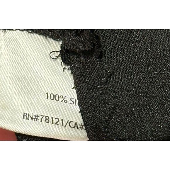 Eileen Fisher Cropped Ankle Pants Straight Leg Trouser Dress Pants Black Large - Picture 9 of 13